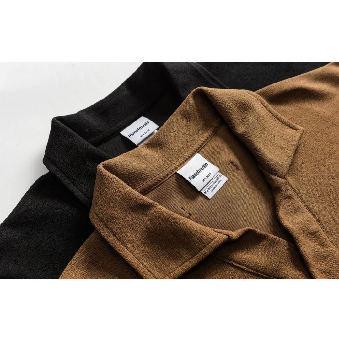 Slub Pile Skipper Polo Shirt N387