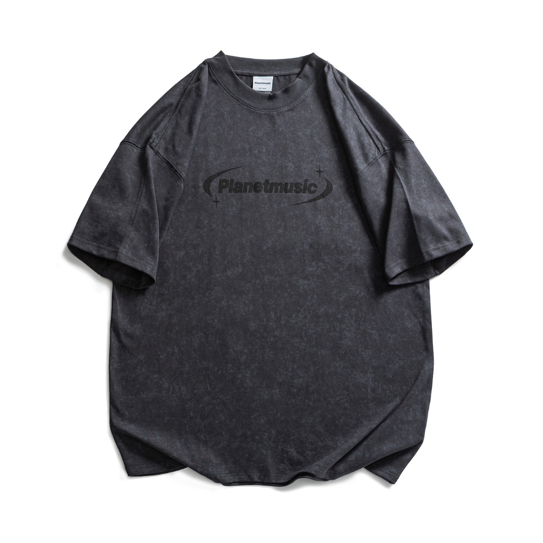 (Planetmusic)プリント フェードカラーTシャツ N230