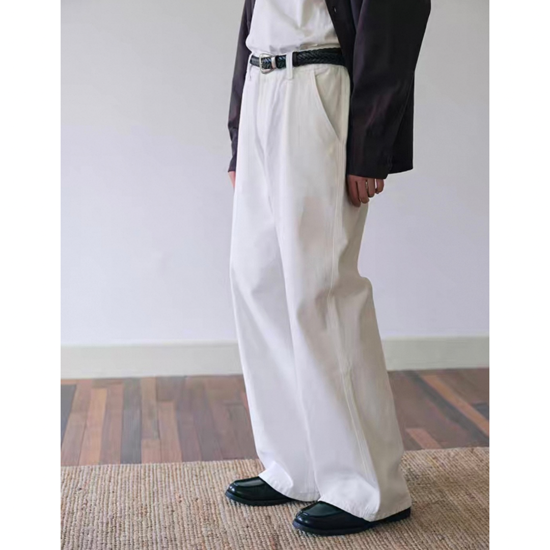 コットン ワイドストレートパンツ N751