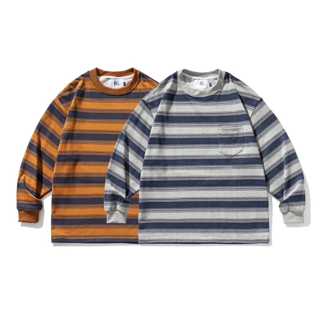 マルチボーダー ロングスリーブ Tシャツ N134
