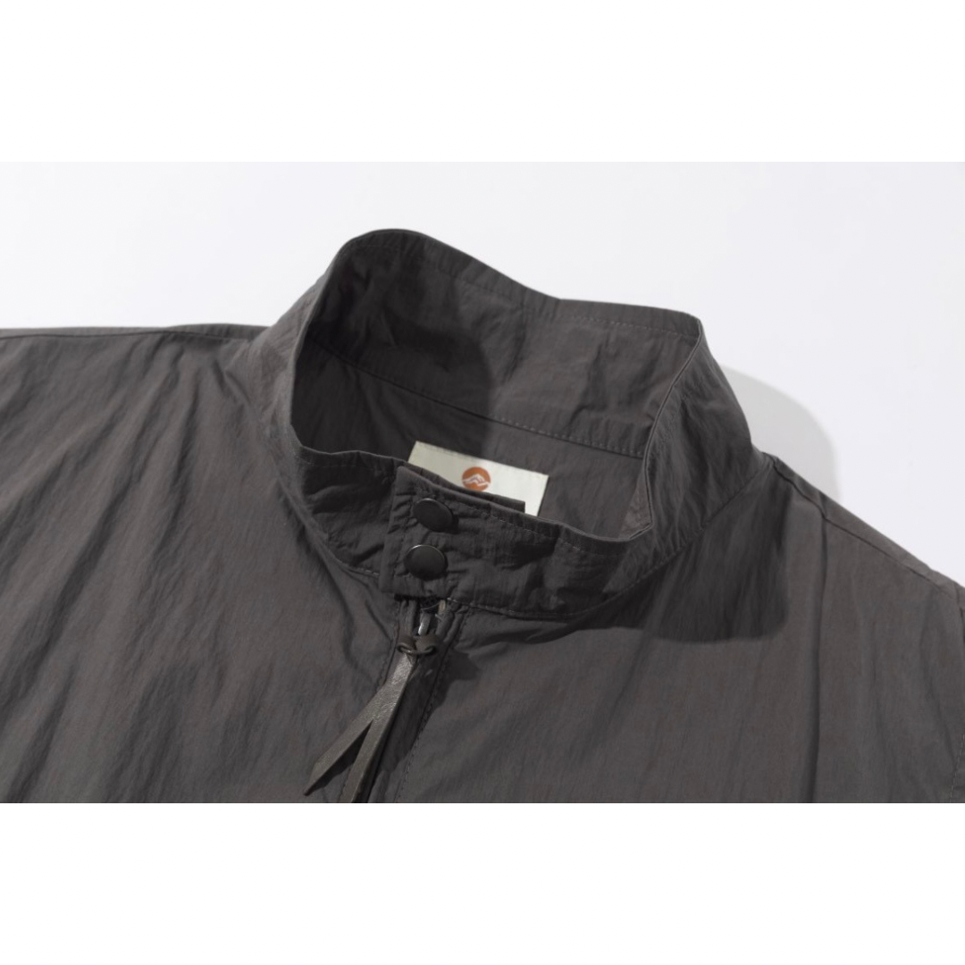Cotton nylon stand-up collar vest N099
