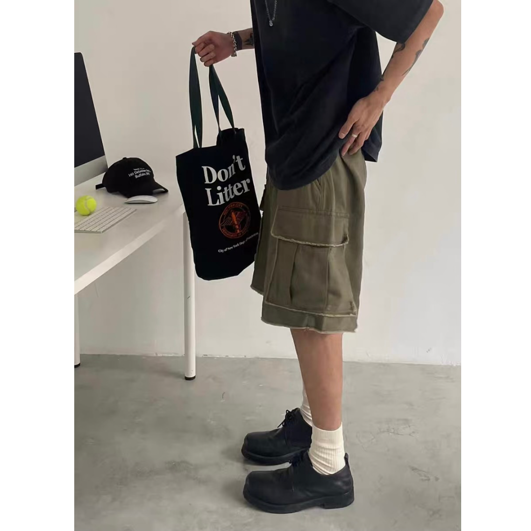 カットオフ ミリタリーショートパンツ N282