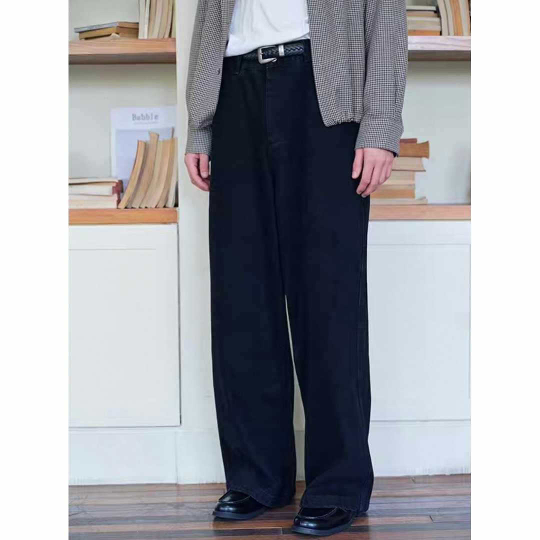 コットン ワイドストレートパンツ N751