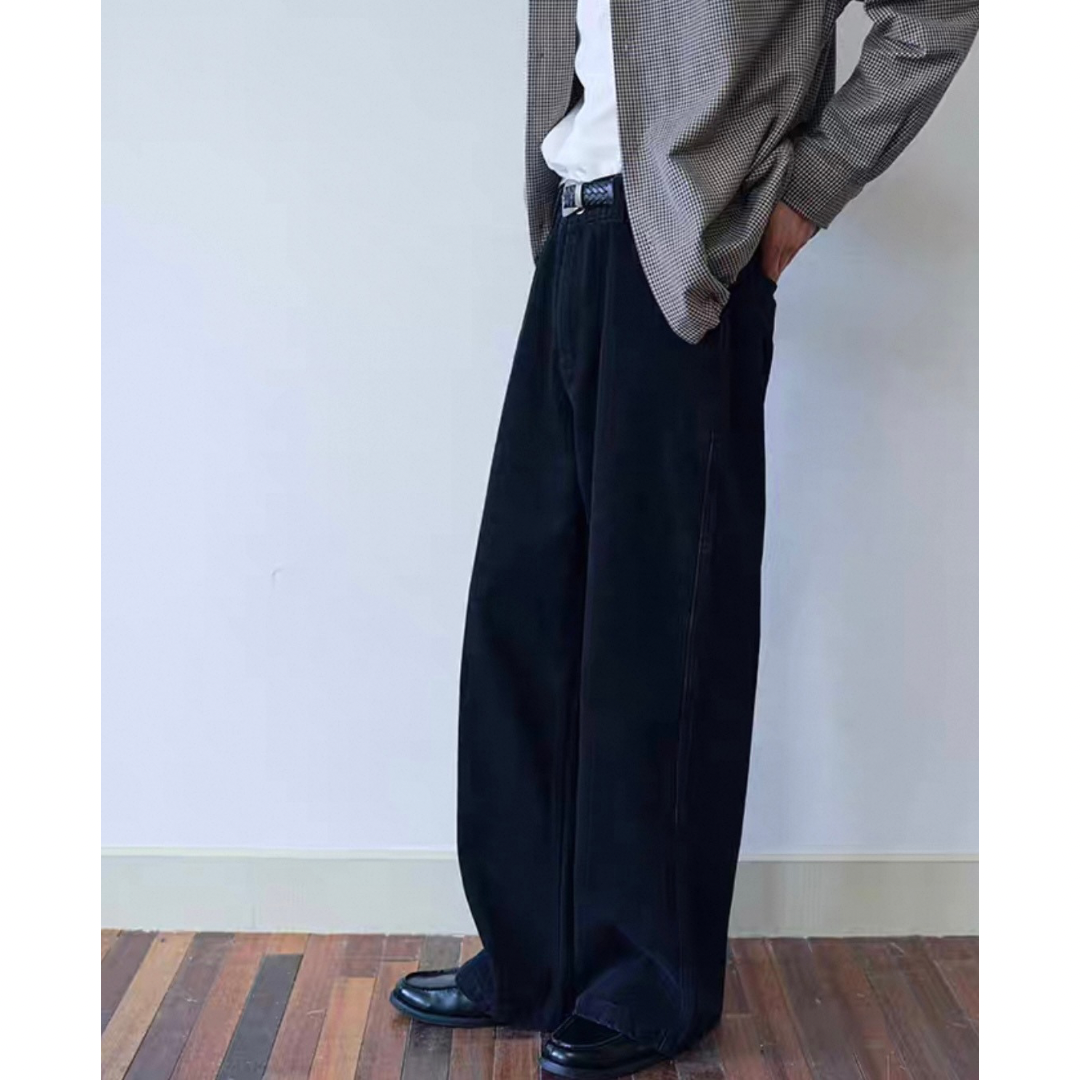 コットン ワイドストレートパンツ N751