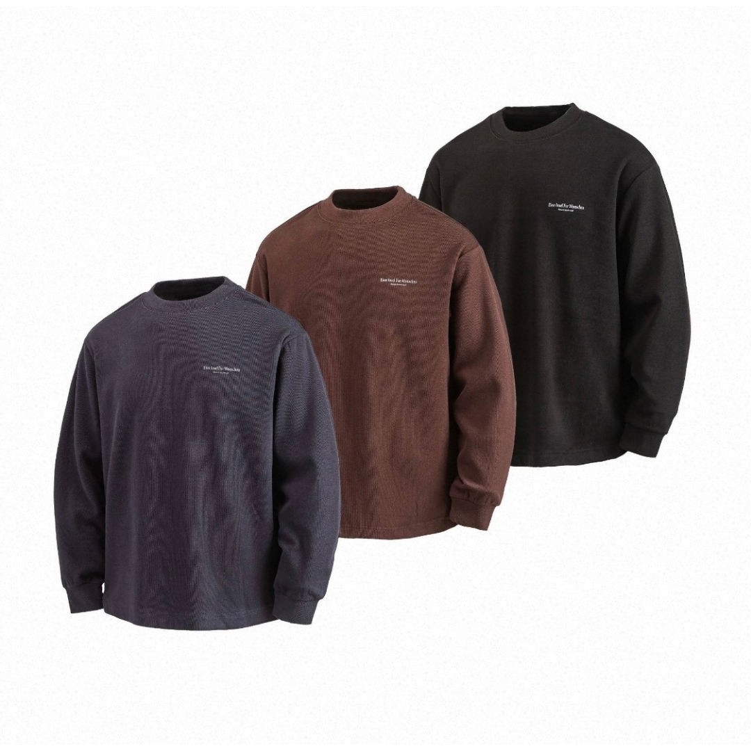 【Eion Insel】ストレッチ ポリエステル 長袖Tシャツ N1725
