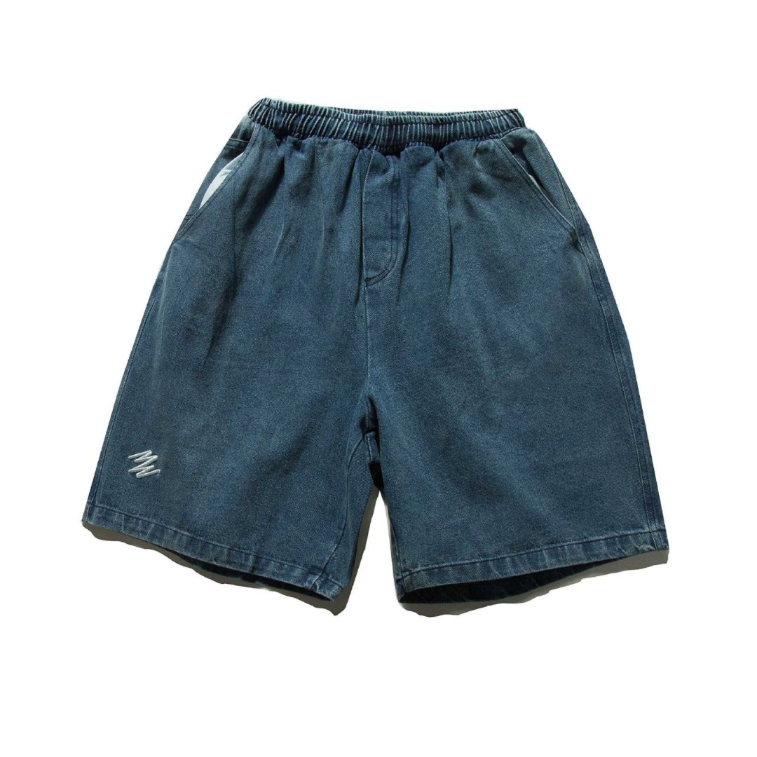 ダーティデニム ショートパンツ N350