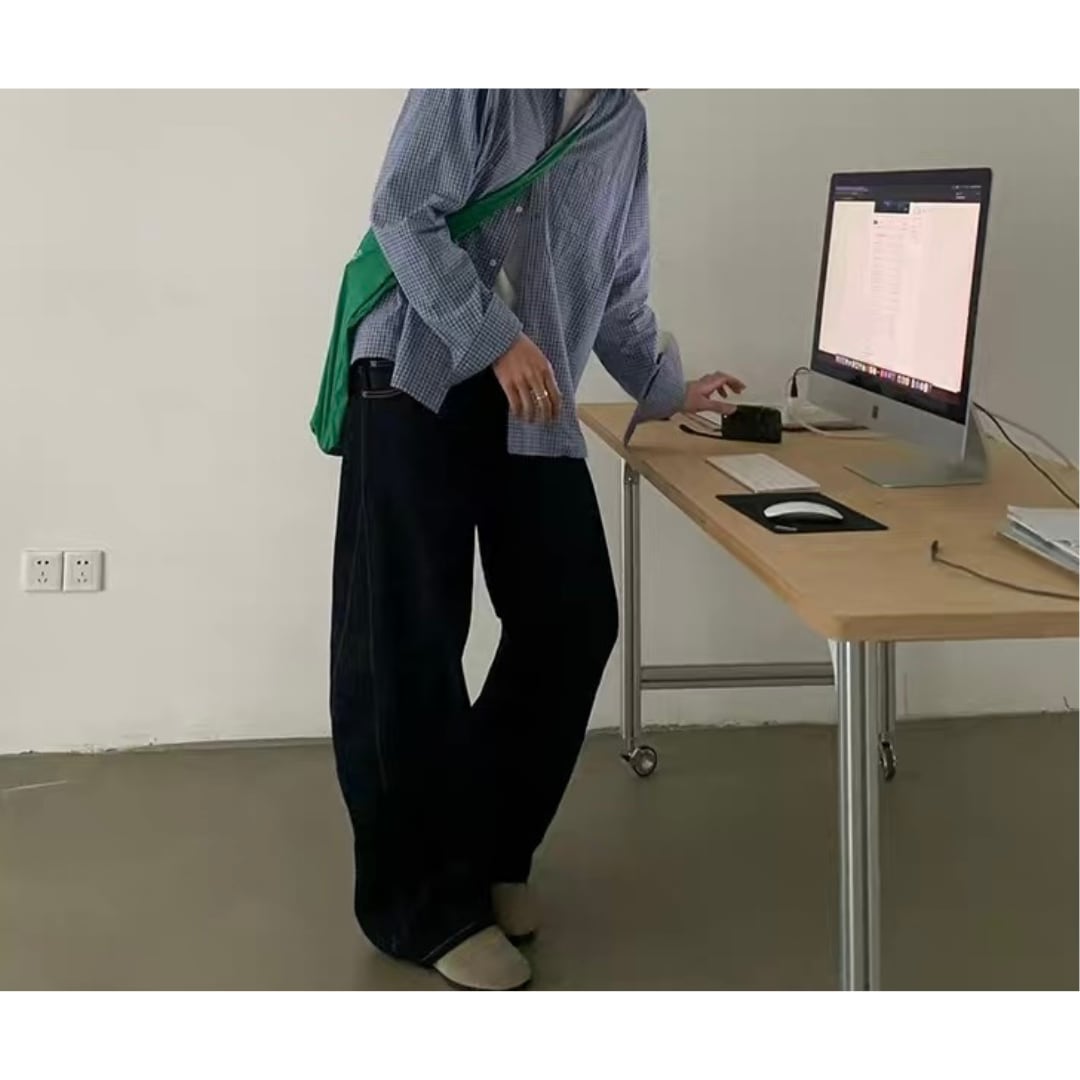 デニム ツイストワイド パンツ C265