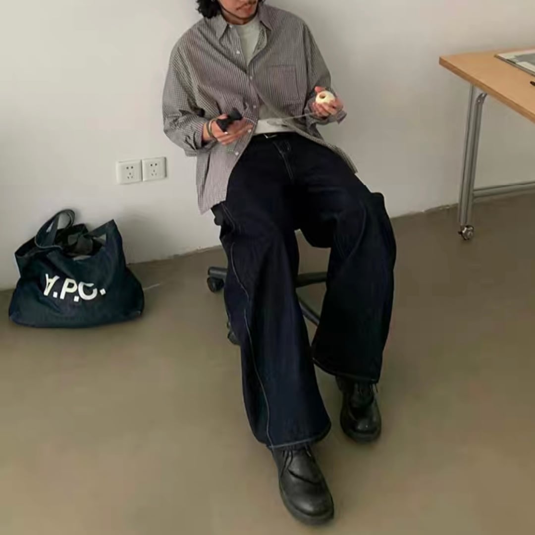 デニム ツイストワイド パンツ C265