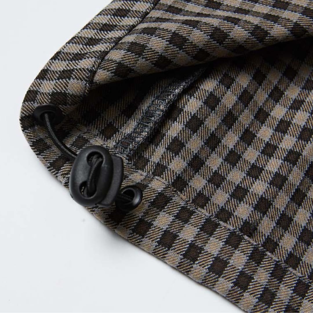 Micro check pullover shirt B958