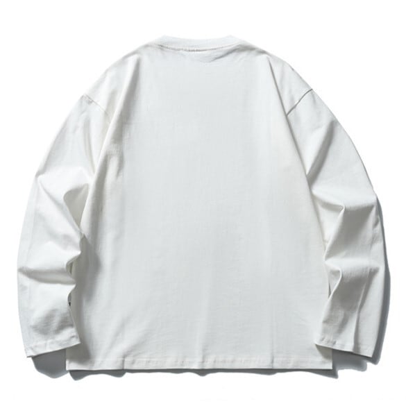 ロゴプリント 長袖Tシャツ B760