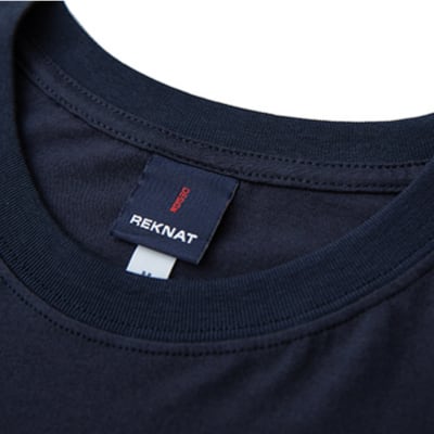 両面ロゴプリント コットン長袖Tシャツ B526