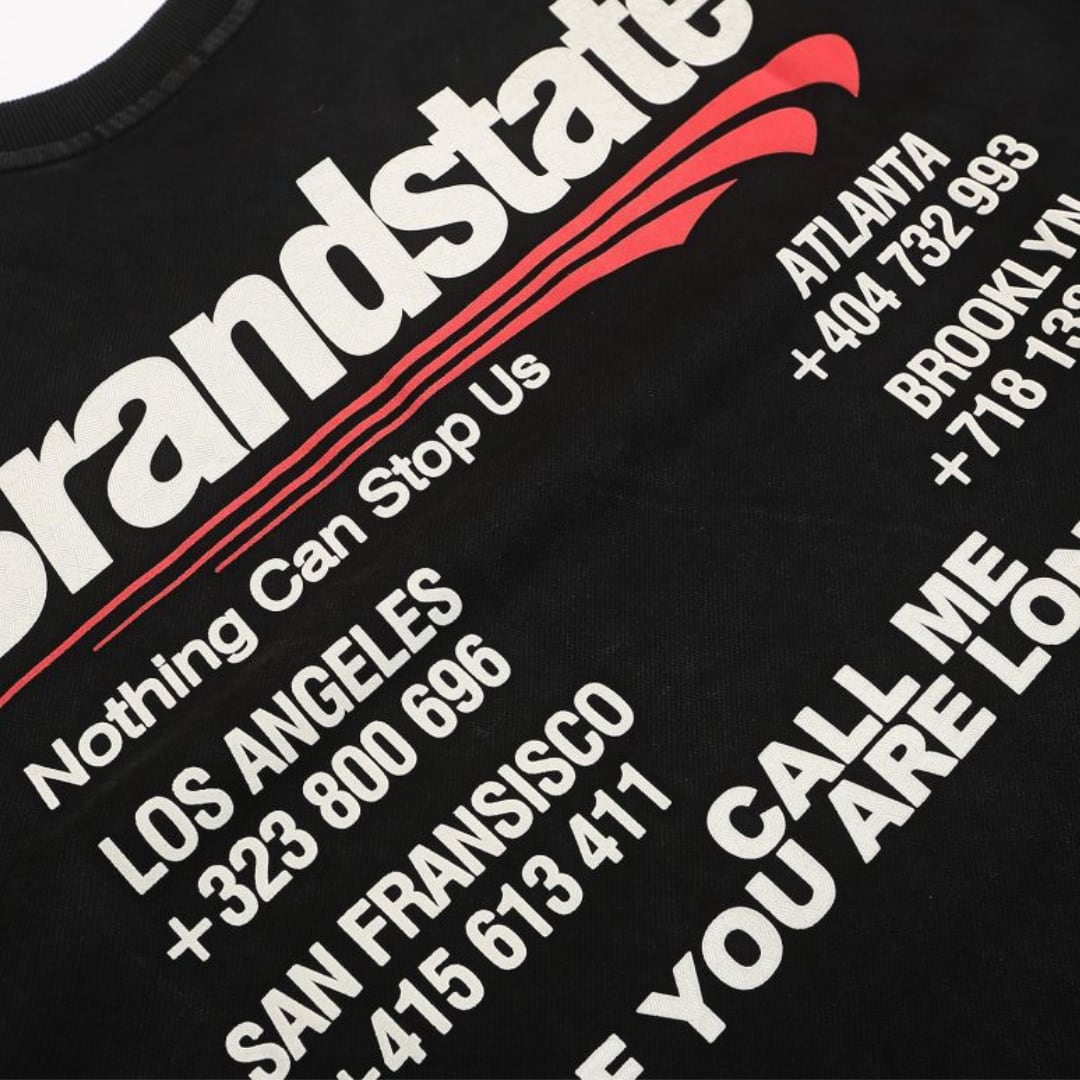 Brandstate バックプリント スウェットシャツ B941
