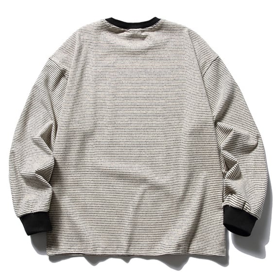 ミジンボーダー ワンポイントロゴTシャツ B524