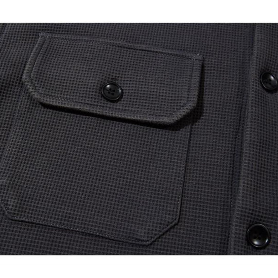 ビッグワッフル シャツジャケット B593