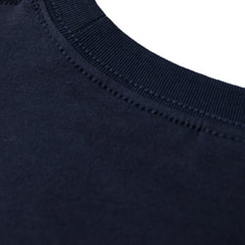 両面ロゴプリント コットン長袖Tシャツ B526