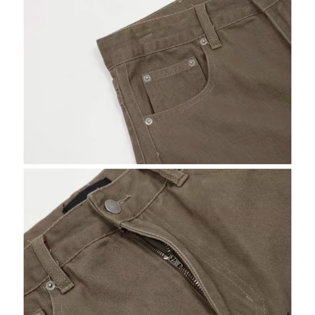 ウォッシュド ツイストワイド パンツ C261