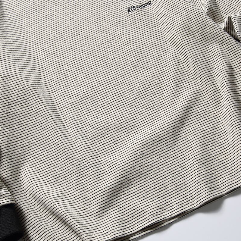 ミジンボーダー ワンポイントロゴTシャツ B524