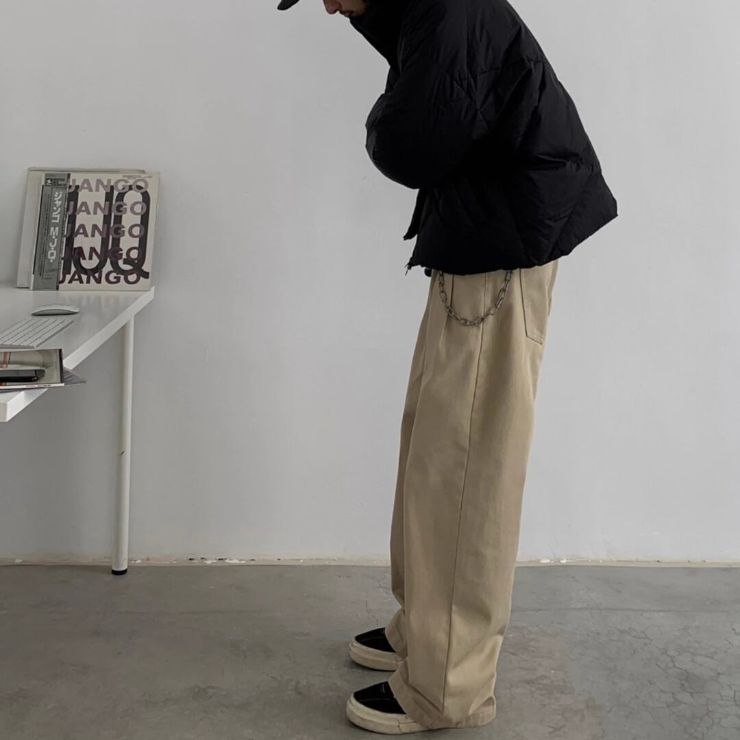 フロントタック ストレートパンツ C220