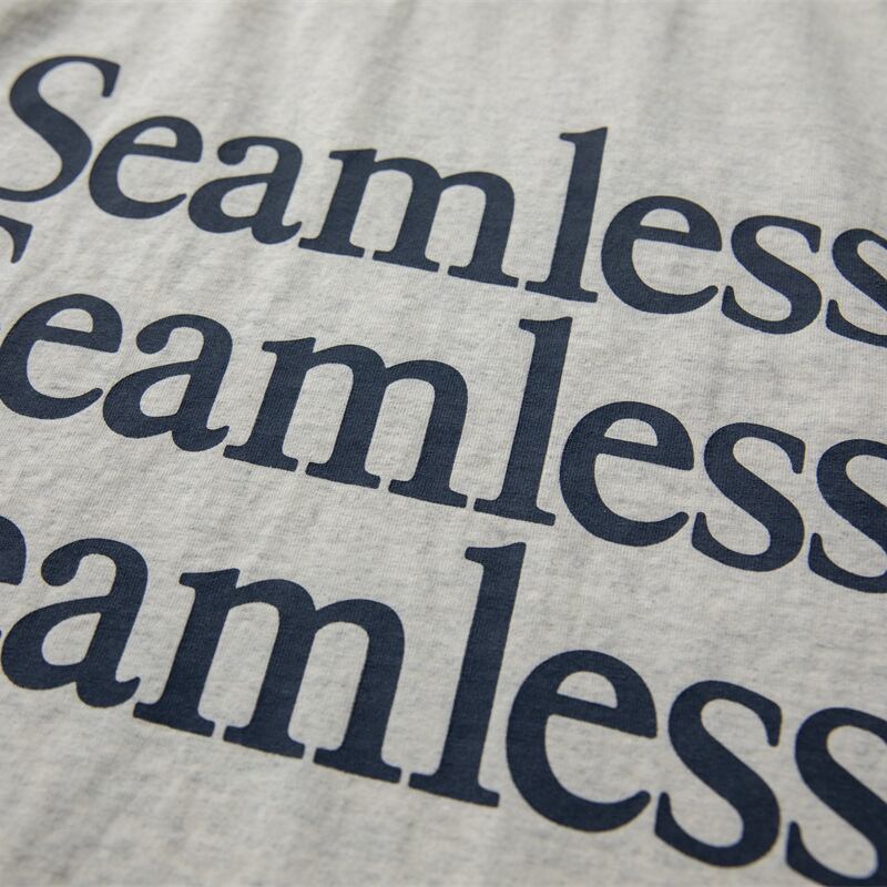 【Seamless】プリントウォッシュドTシャツ B400