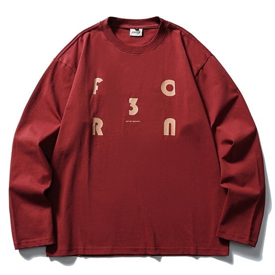 ロゴプリント 長袖Tシャツ B760
