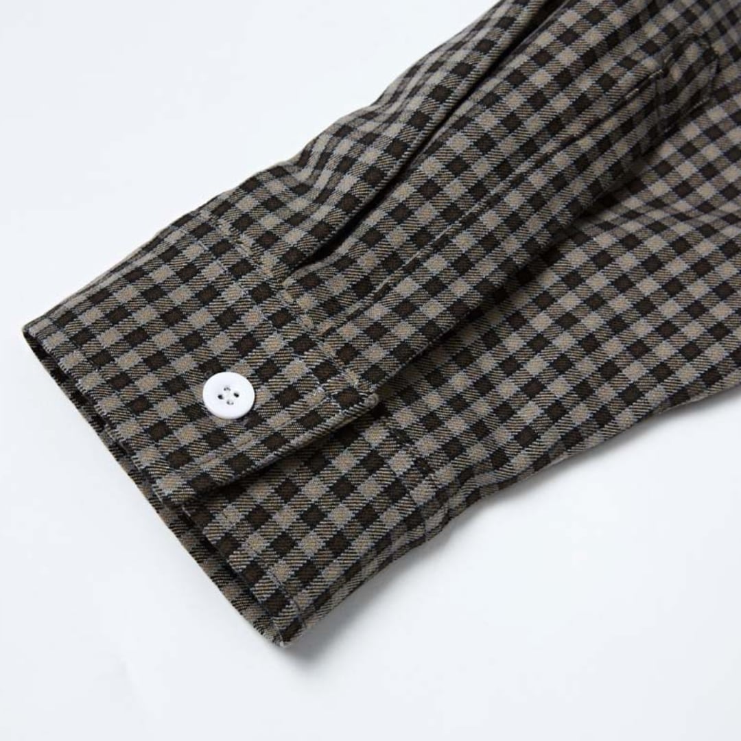 Micro check pullover shirt B958