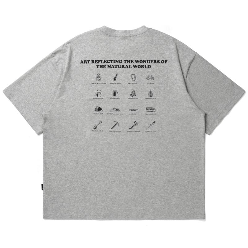 【Vavu】吸汗速乾 ソロナクール イラストTシャツ B450