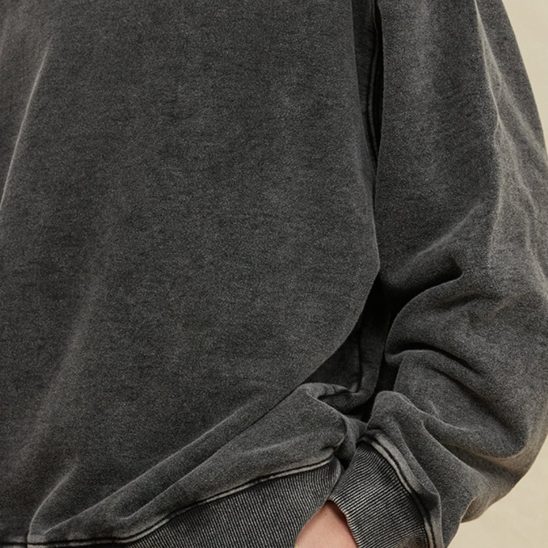 Overdyed crew neck sweatshirt B546