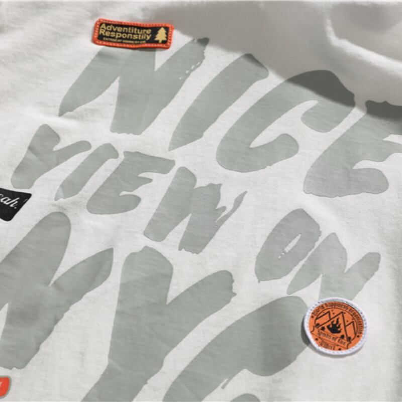 【ORDERLINESS】バックロゴワッペン コットンTシャツ B469