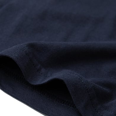 両面ロゴプリント コットン長袖Tシャツ B526