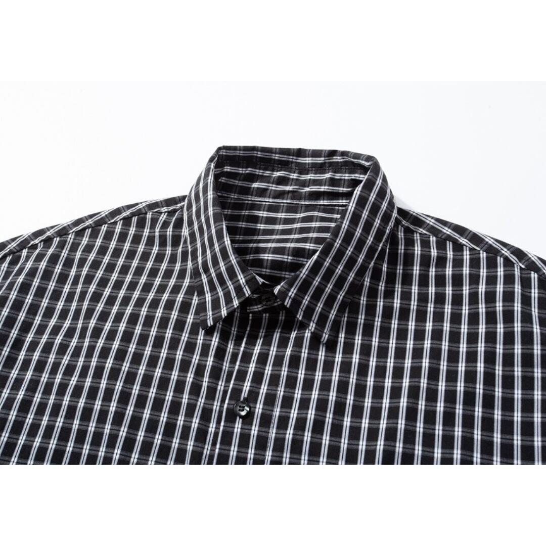 City check flap pocket shirt C209