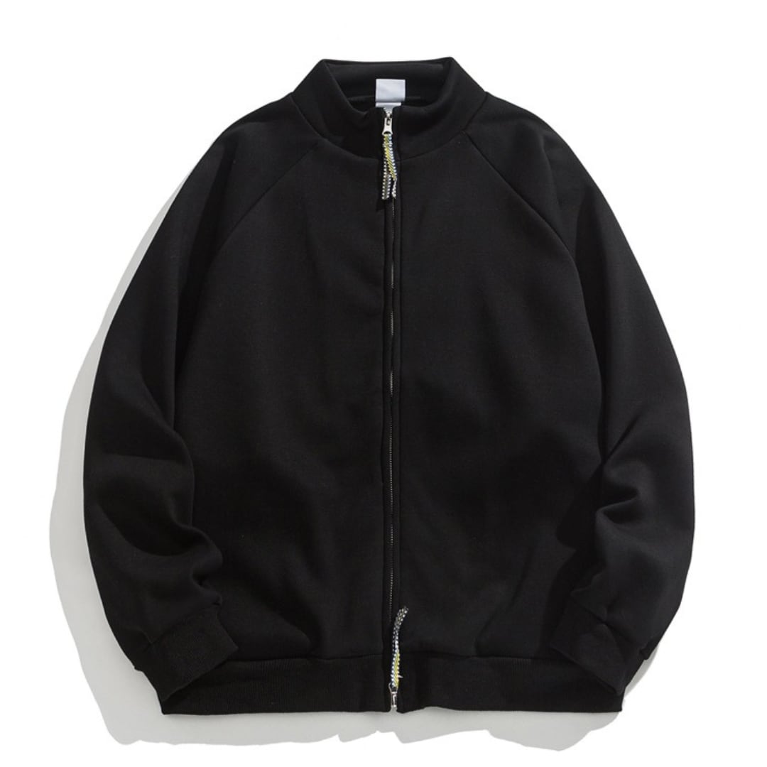 ハイネック スウェットZIPジャケット B714