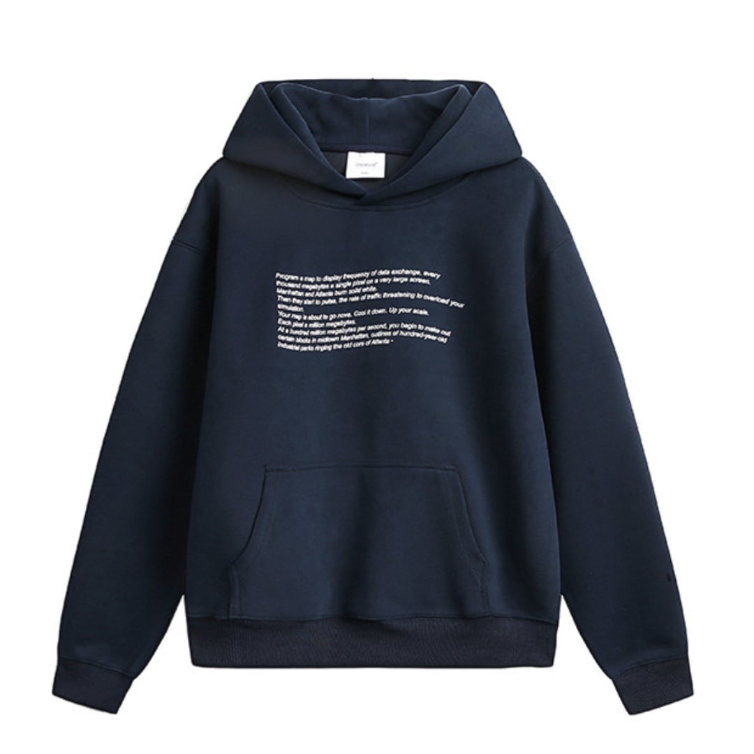 メッセージロゴ スウェット パーカー B661