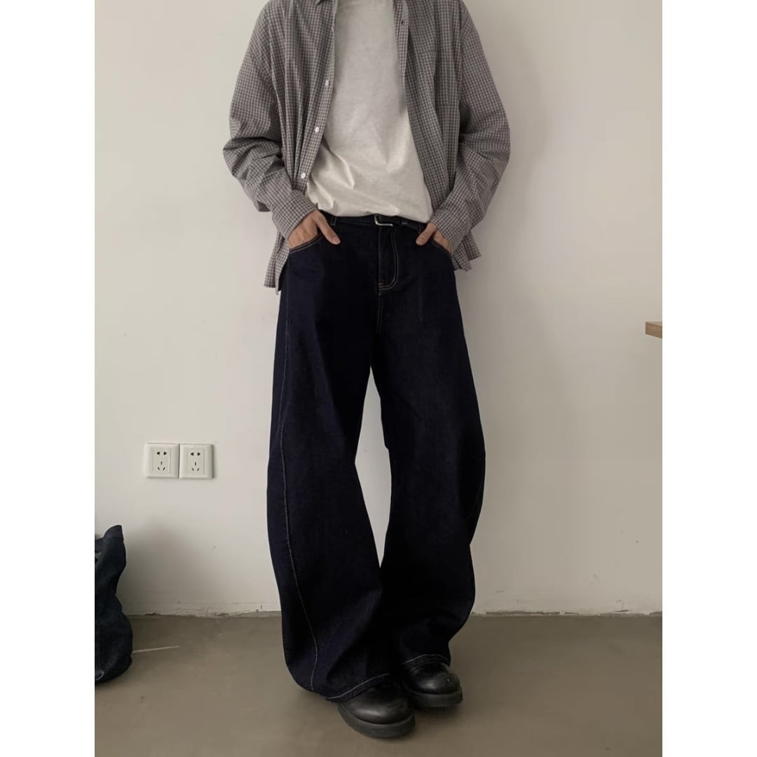 デニム ツイストワイド パンツ C265