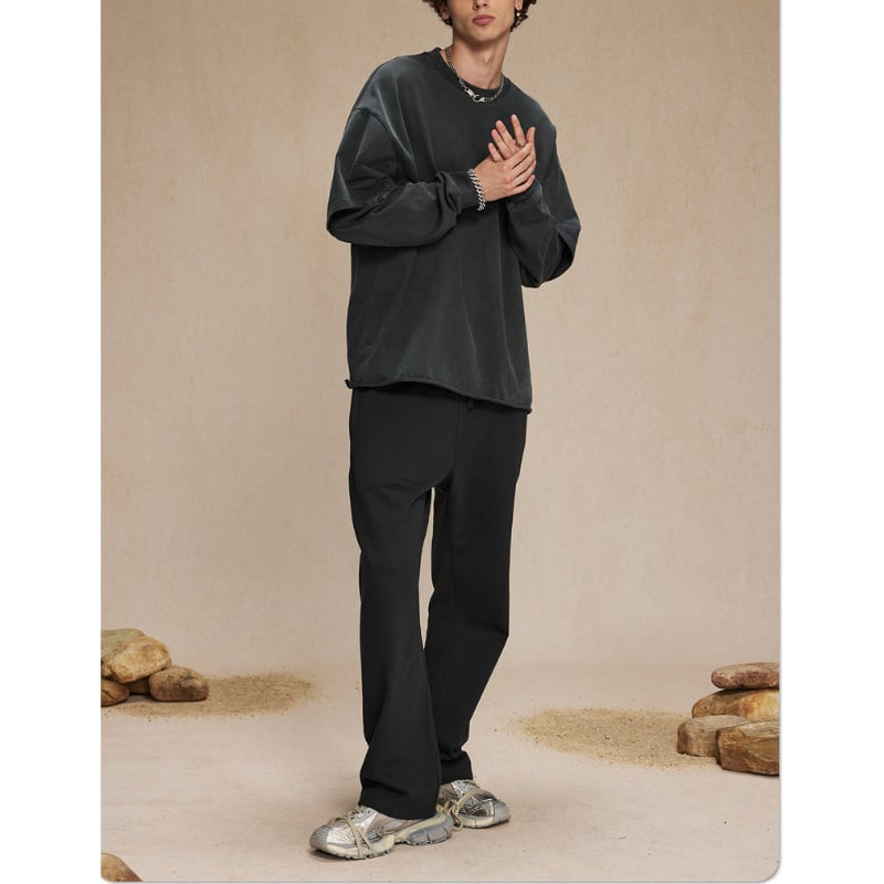 フェイクレイヤード オーバーダイTシャツ B540