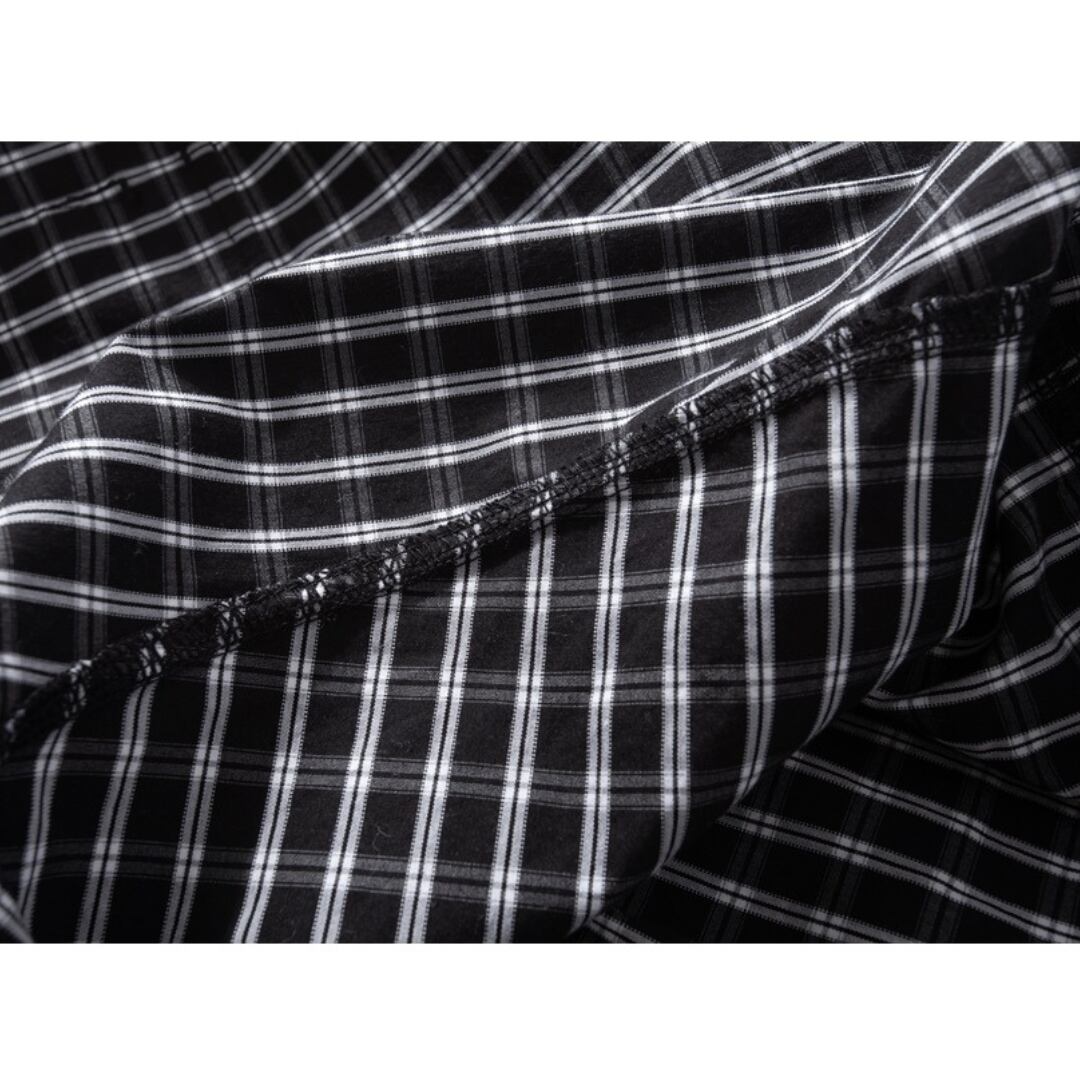 City check flap pocket shirt C209