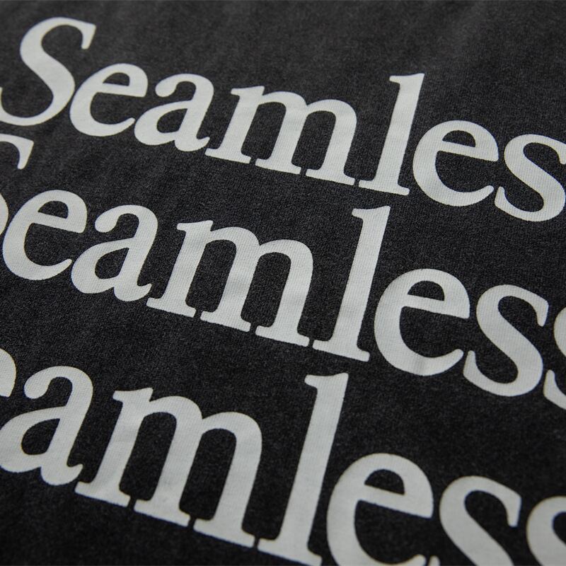 【Seamless】プリントウォッシュドTシャツ B400