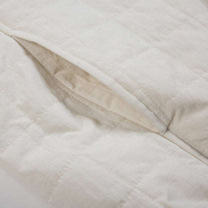 Half button quilted pullover C162