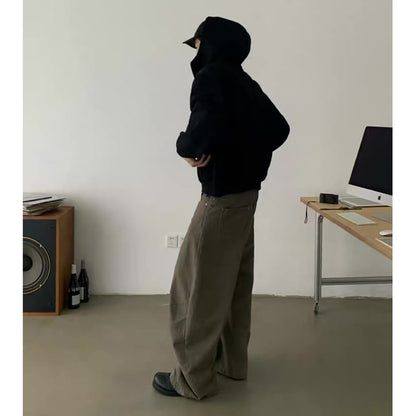 ウォッシュド　ツイストワイド　パンツ　C261