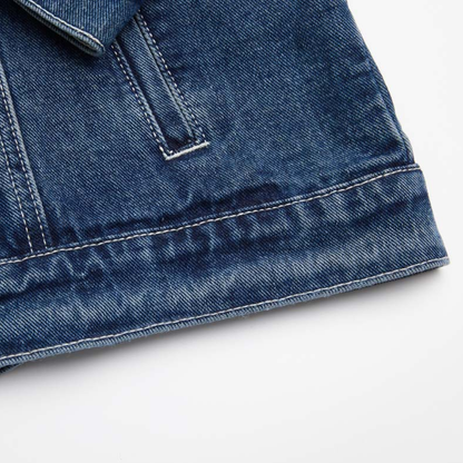 Faux layered wool polo collar knit N748