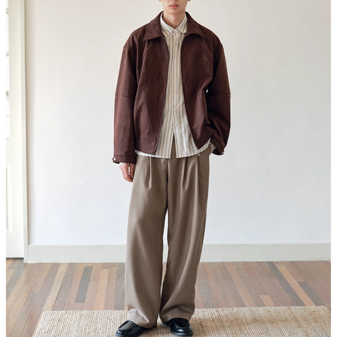 PEスエード ラグランスリーブ ジャケット N720