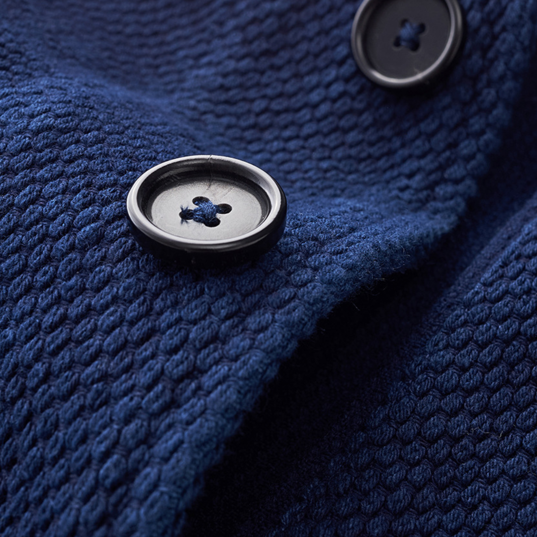 インディゴ染料め　刺し子織り　ジャケット　N1329