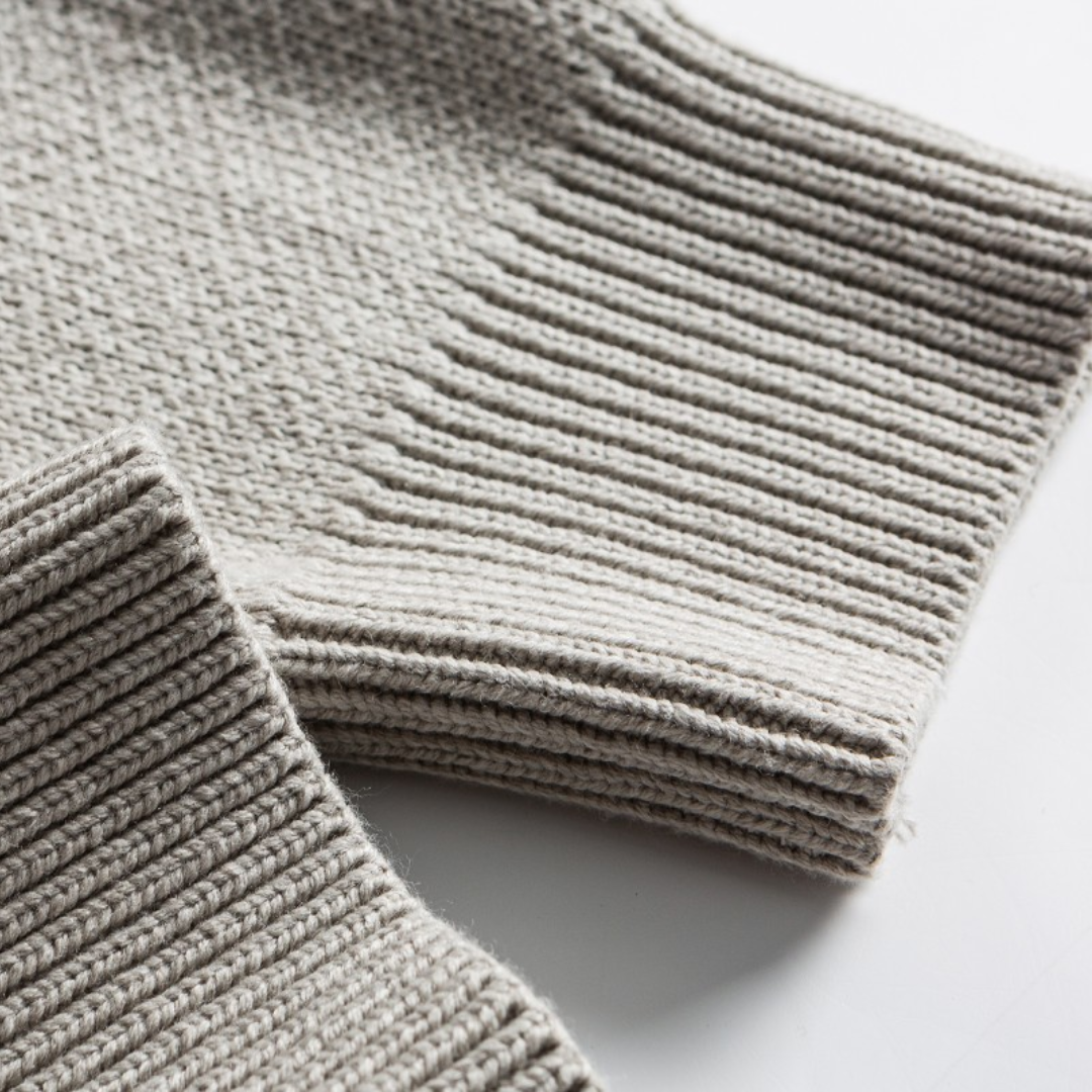 パネルライン　コットン混　ポロカラーニット　N880