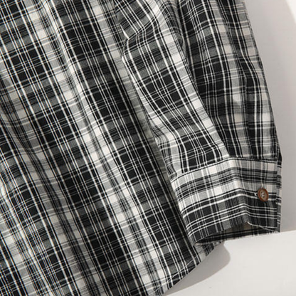 モダンチェック　レギュラーシャツ　N1249