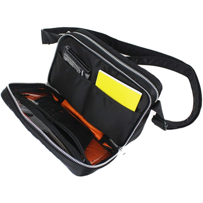 ミリタリーナイロン　ダブルファスナー　ショルダーバッグ　N1122