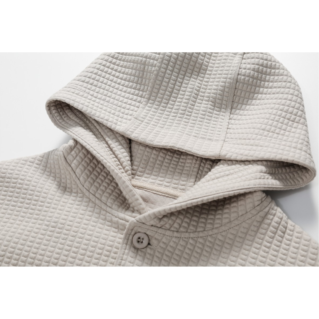 ワッフル　フードジャケット　N1042