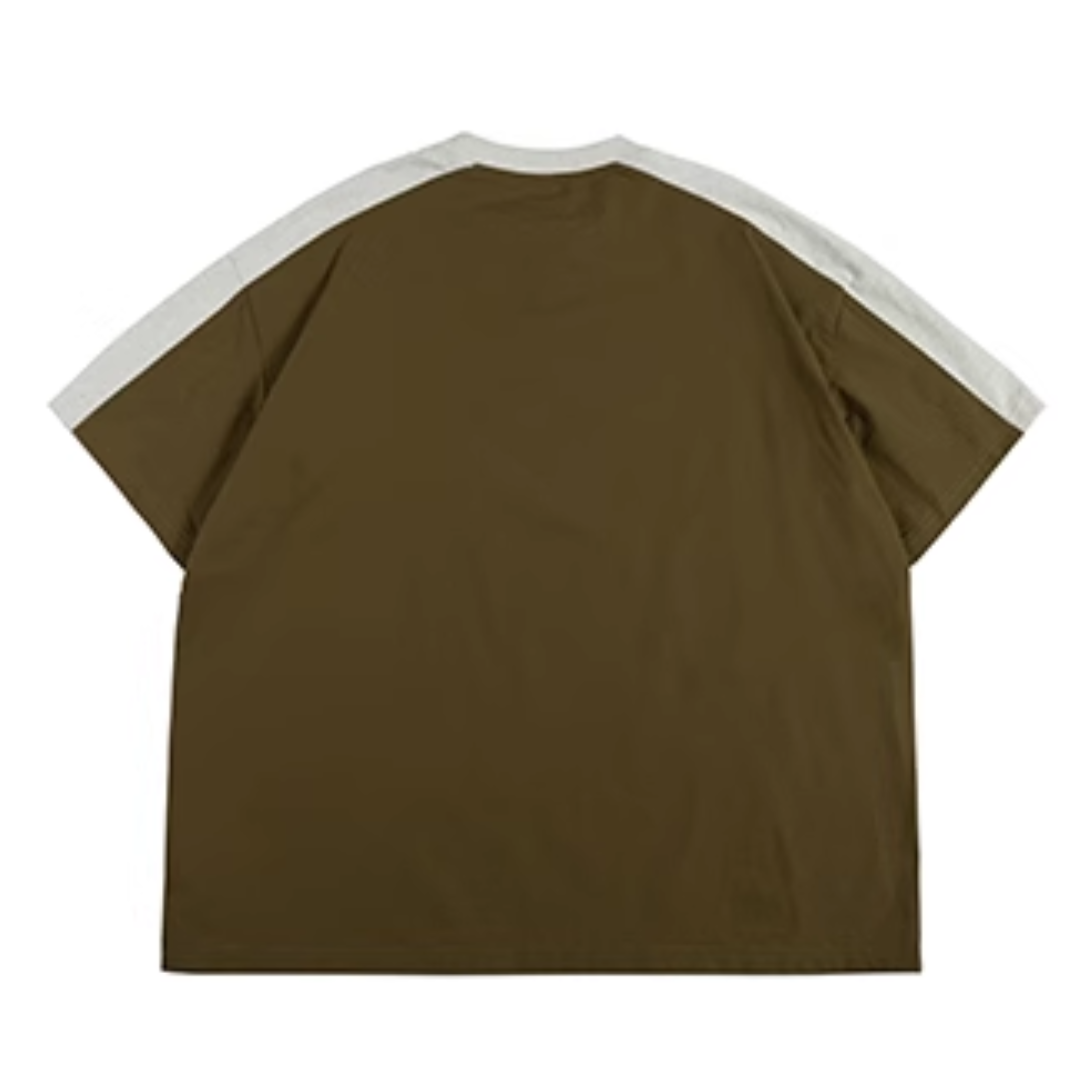 バックサイド　布帛切り替え　Tシャツ　N404