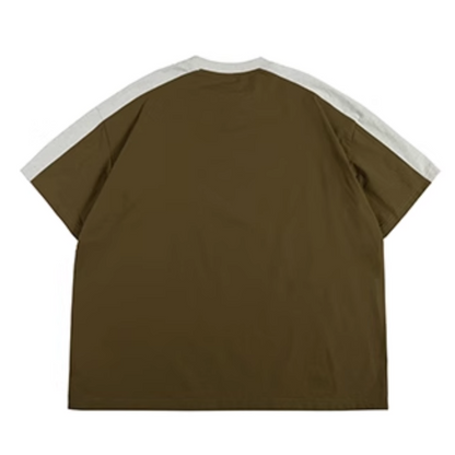 バックサイド　布帛切り替え　Tシャツ　N404