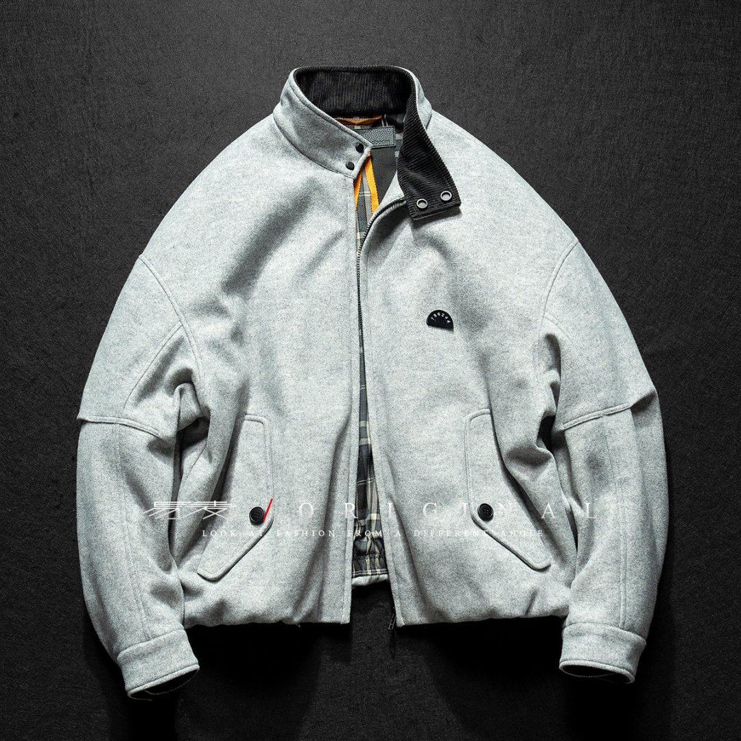 [YMORIGINAL] White Duck Down Woolly PE Stand Jacket N851