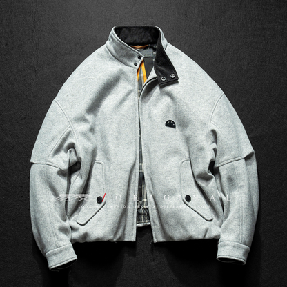 [YMORIGINAL] White Duck Down Woolly PE Stand Jacket N851