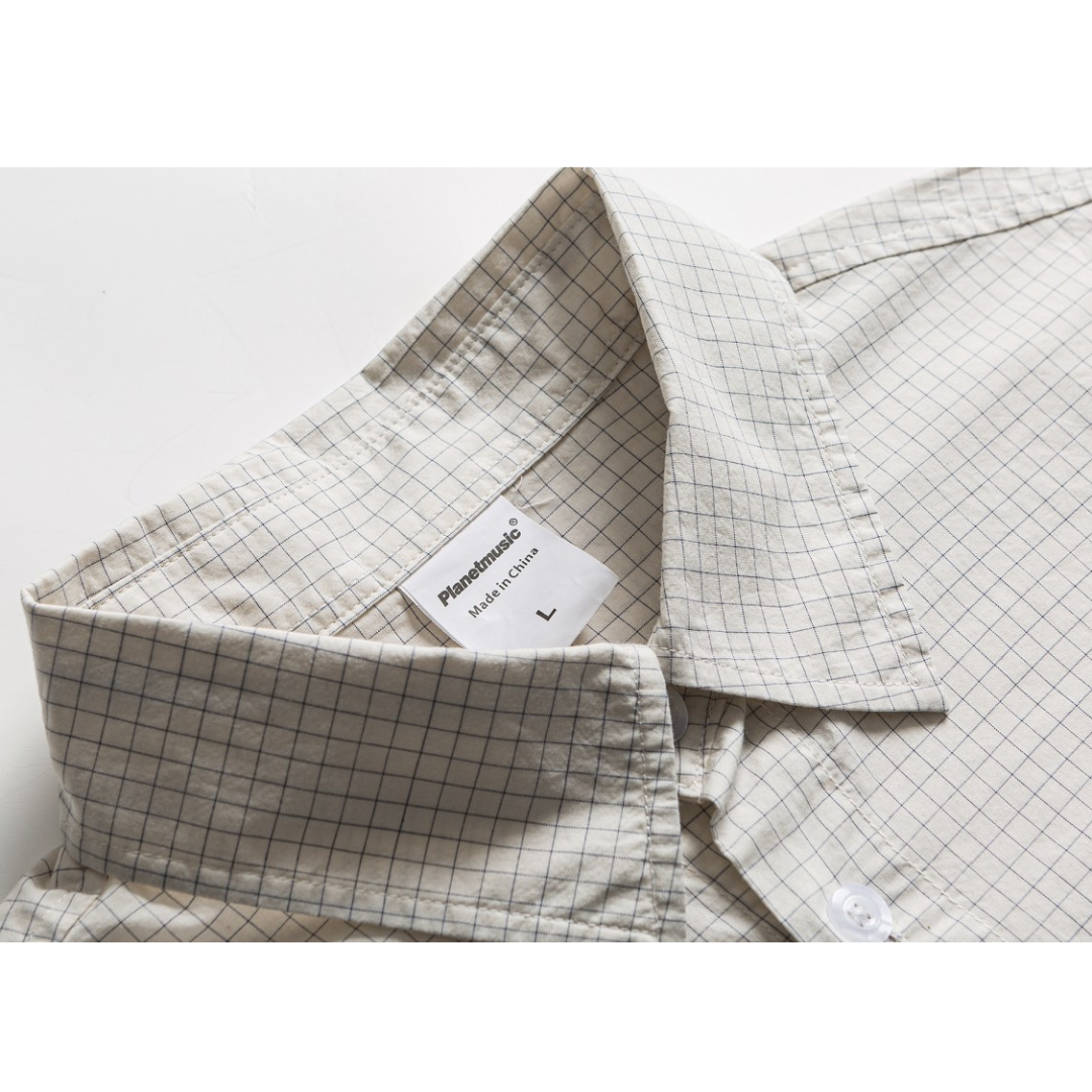 マイクロパターン　レギュラーシャツ　N1276